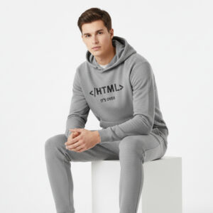 Grey HTML Programmer Pullover Hoodie