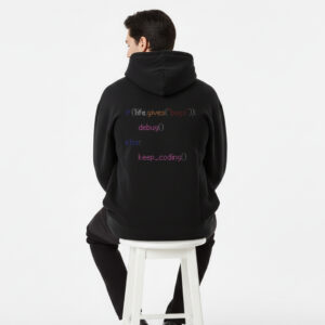 Black Python Debug Pullover Hoodie